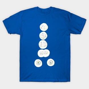 Mitosis Cell Division Biology Science Blue T-Shirt